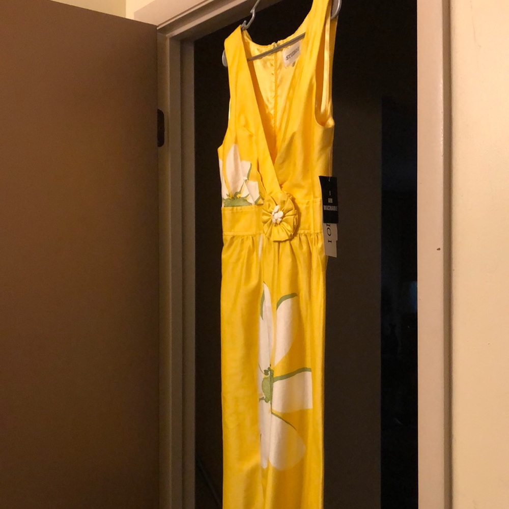 Yellow floral sundress